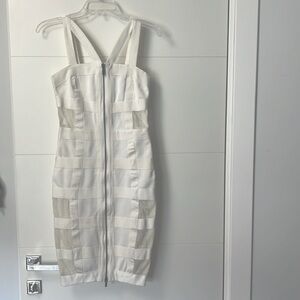 Gold Label, wow couture white bodycon, bandage dress